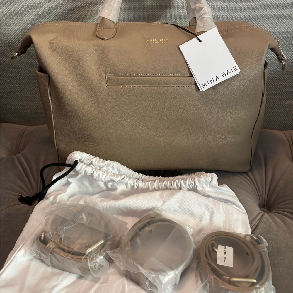 Mina Baie Emmy Midi Vegan Sand- Brand New